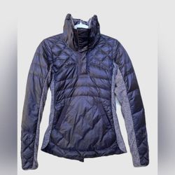 Lululemon Down For a Run Pullover Puffer Jacket dark blue Purple Medium 6 Or 8