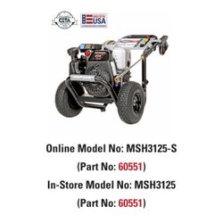 simpson 3200 psi pressure washer manual voltage