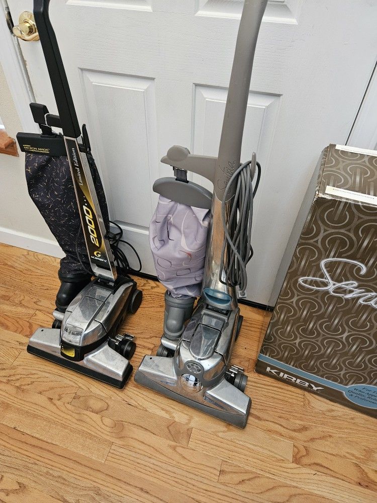 2 KIRBY VACUUMS , WORKS EXCELLENT ,EACH $99. BOTH $150