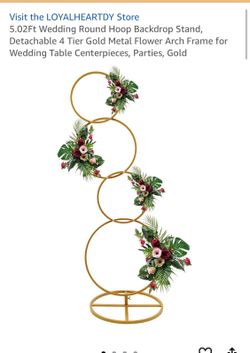 New wedding round hoop backup stand (set of 2)
