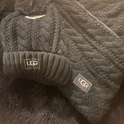 Hat And scarf set (Black)
