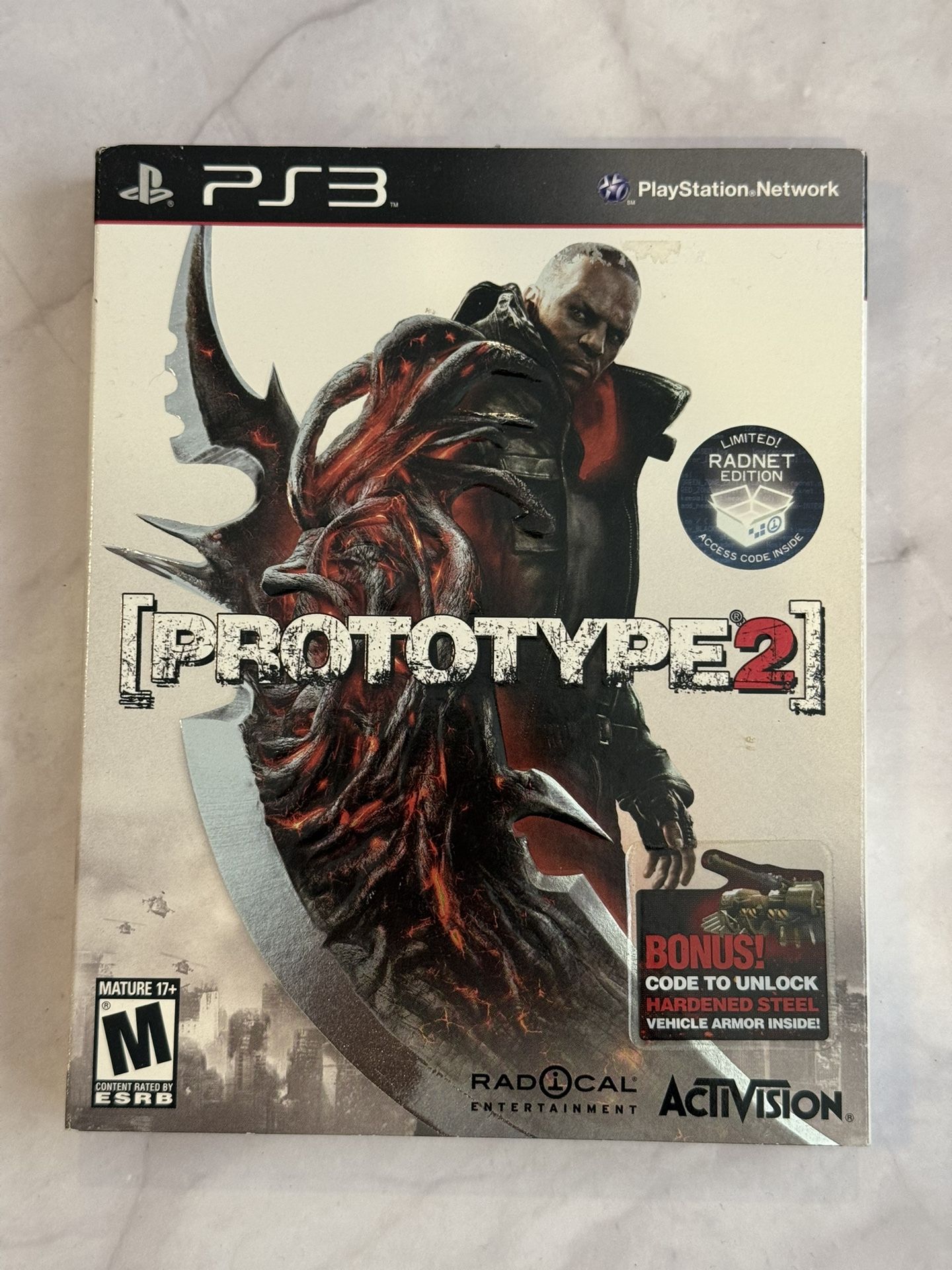 Prototype 2 Radnet Edition For Sony PlayStation 3 PS3 Video Game