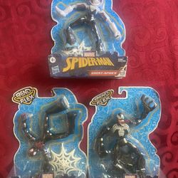 All 3 For Only $20 Spider-Man Marvel Bend And Flex Action Figures