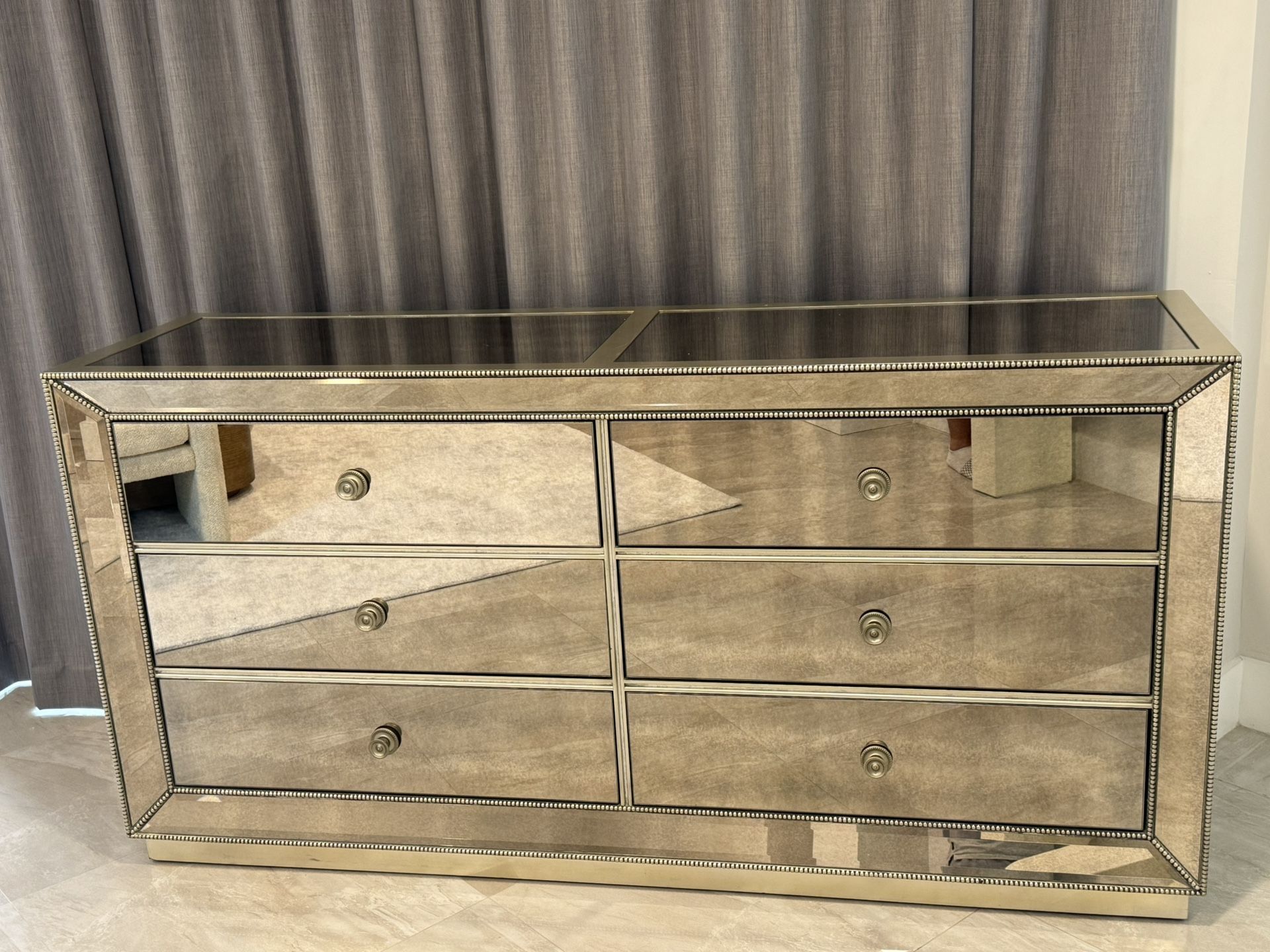 Omni Mirrored 6 Drawer Chest Z Gallerie