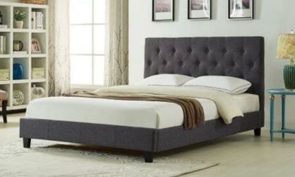 ‏black full size bed frame