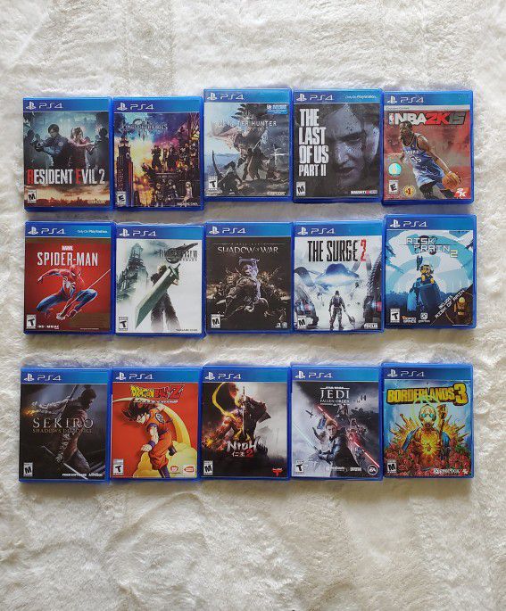 Various PS4 games (See Pictures and Details For Specifics), 2 Controllers