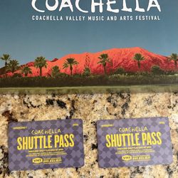 2x Coachella W1 Shuttle Passes