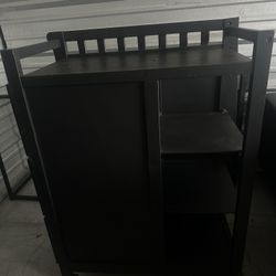 Wheeled Bar Cart With Storage