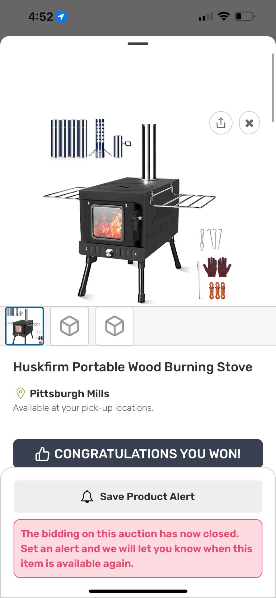 Portable Tent Wood Burner