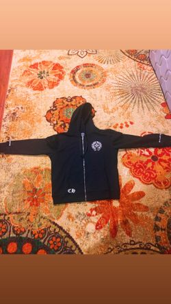 Chrome heart zipup hoodie
