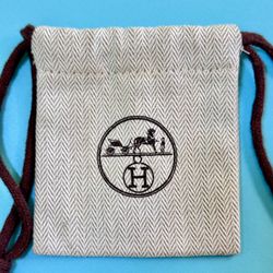Small Hermes Jewelry Bag Dust Bag NEW Never Used 