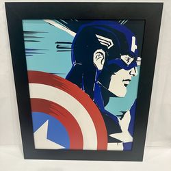Marvel Captain America artwork/ picture. Ready to hang.