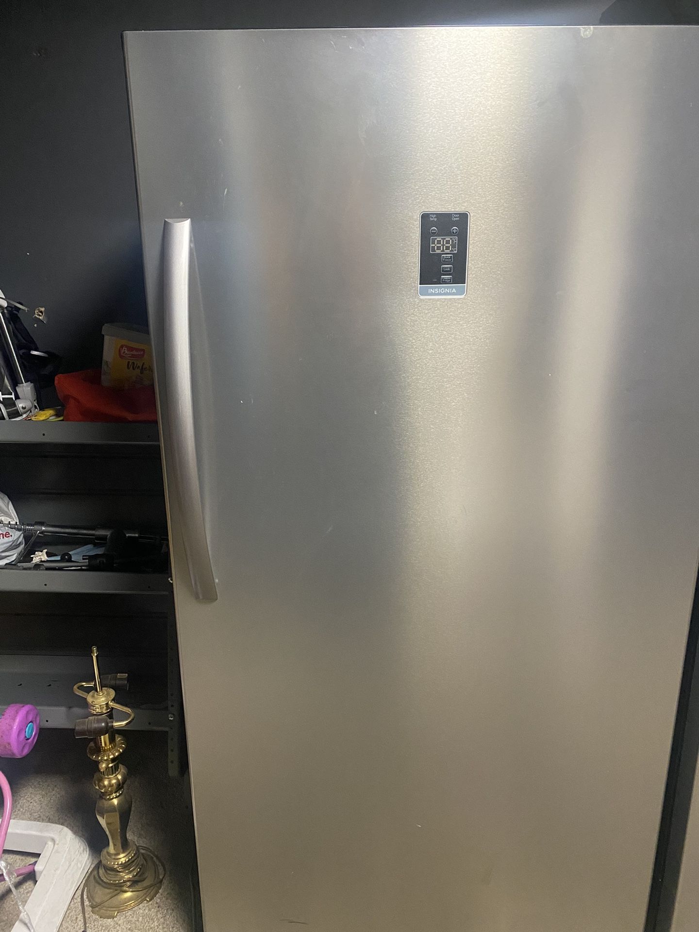 Brand New Gray Insignia Freezer/Fridge