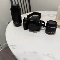 Nikon D5600 with lenses