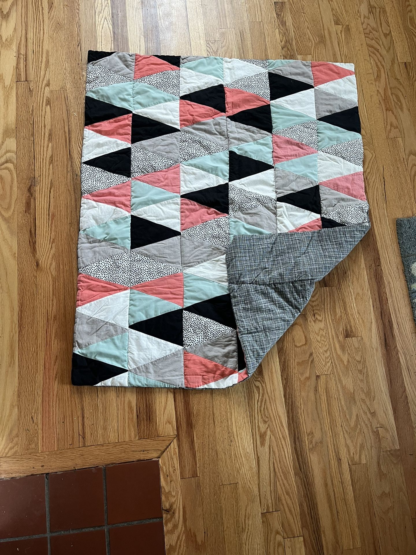 New Hand Stitched Baby Quilt