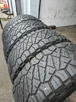 4 used tires Lt37x13.50r17 Nitto Ridgerappler, LR E,  10 PLY , DOT 2024 $450.00 ALL 4