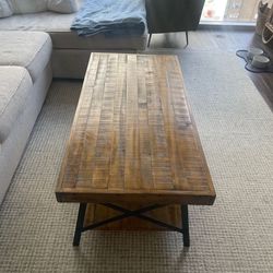 Wooden West Elm Coffee Table