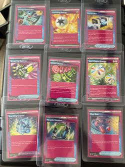 Pokemon ⭐️ACE SPEC Trainer + Energy  Cards Set of 9⭐️