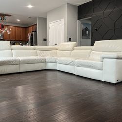 5 piece Leather Sectional