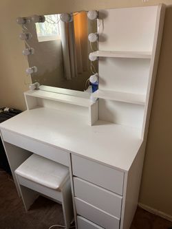 Vanity with lights