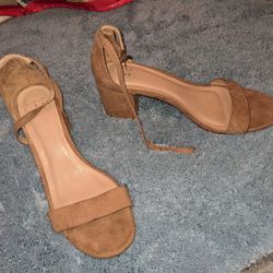 Chunky Heel Open Toe Sandals