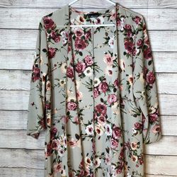 NY Invasion Floral Cardigan (Size S)