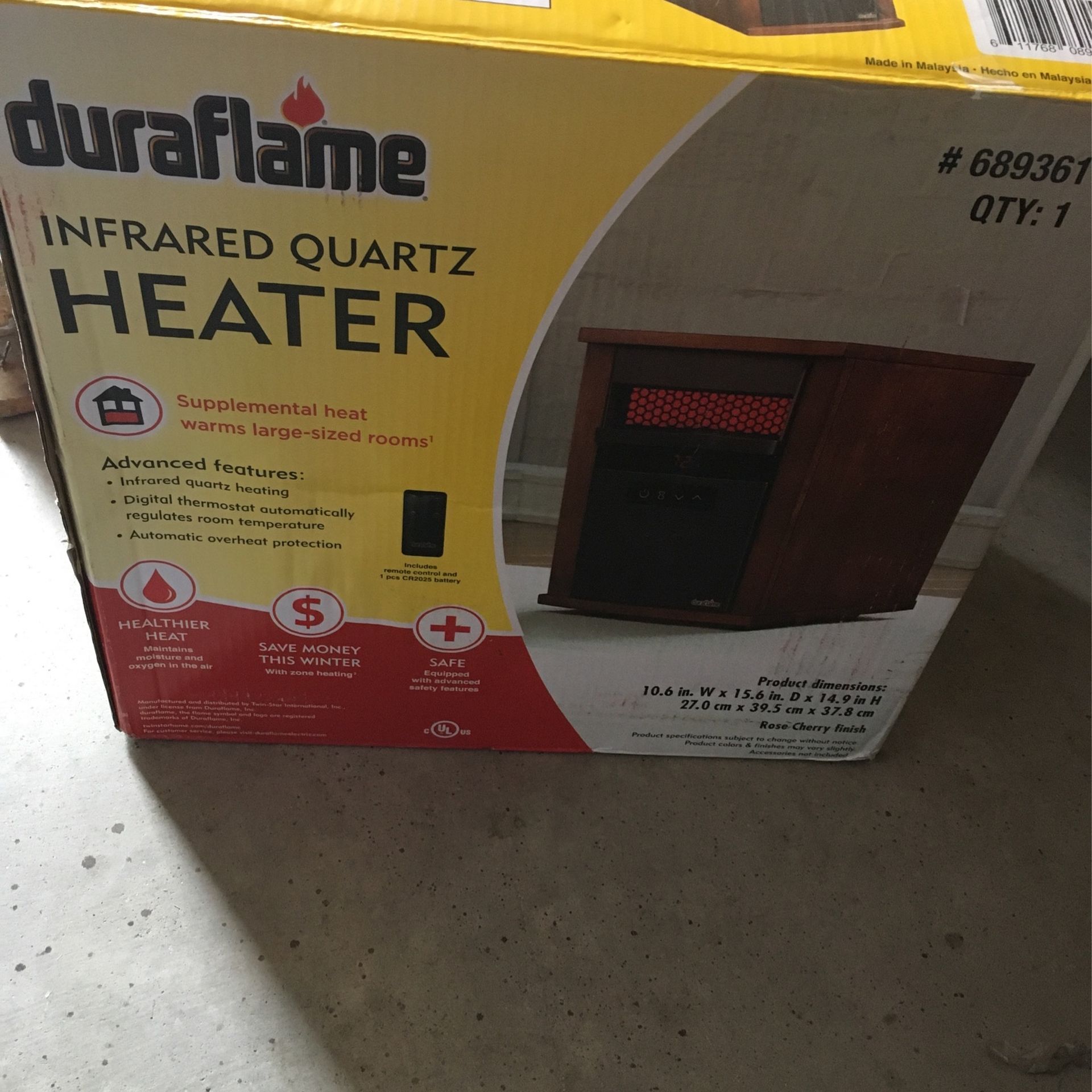 Duraflame Infrared Quartz Heater for Sale in Madera, CA - OfferUp