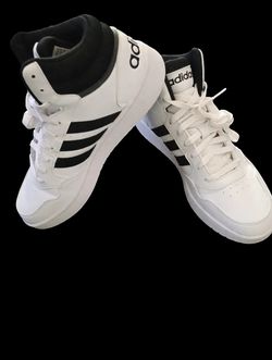 Adidas High-Top Sneakers White/Black - Men's Size 10