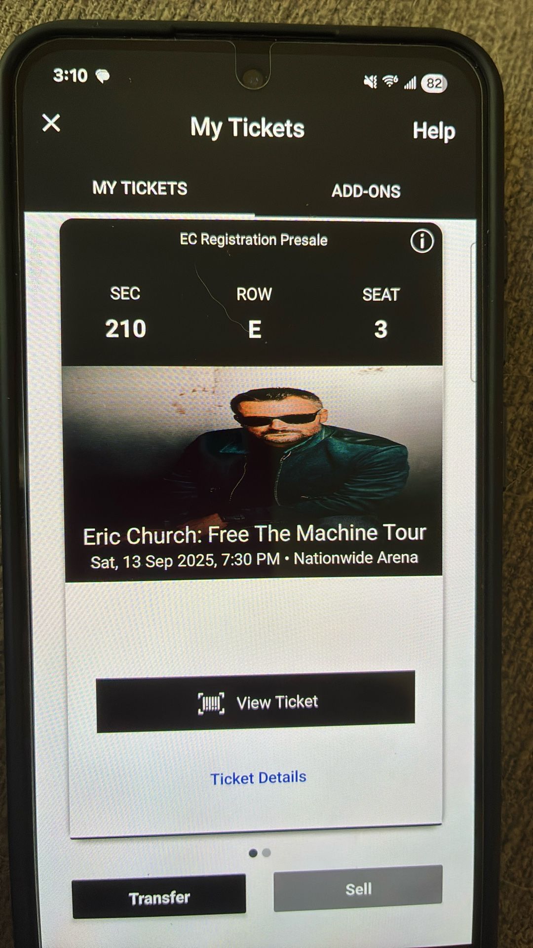 Eric Church Concert Tickets - Columbus, OH 9/13/25