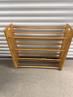Wooden Shoe Rack