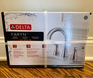 Delta Faryn 8 in. Widespread Double-Handle Bathroom Faucet in Polished Chrome