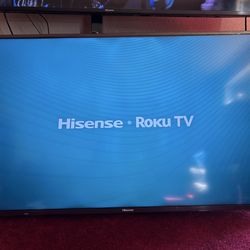 Hisense 50in. Roku Tv including a tv mount
