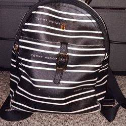 Tommy Hilfiger Striped Backpack Purse