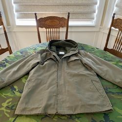 German Bundesweher Canvas Fleece Lined Hooded Parka