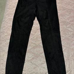 Nwt Womens Banana Republic Size 8 Suede Zipper Leg Leggings 