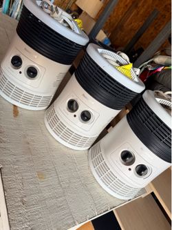 Honeywell 360 Surround Space Heater for Indoor Use, Small Electric Space Heater, White, $50 for all 3