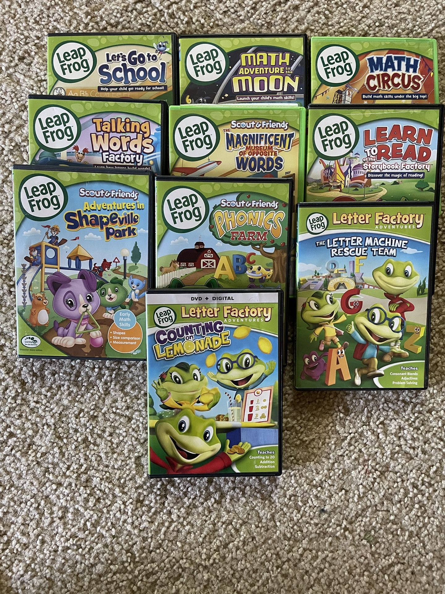 Leap Frog 10 DVD . Pick Up Fort Lowell/ Alvernon 