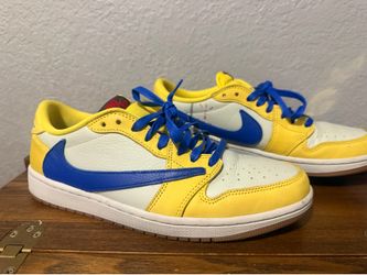 Jordan ,Travis Scott’s ,yellow canary size 9men/10.5women