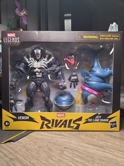 Marvel legends Rivals venom and Jeff the land shark