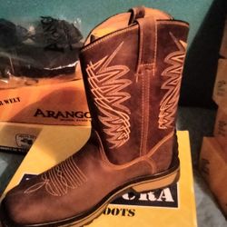 Brand new work boots not steel toe & steel toe/Nueva botas de trabajo sin casquillo y con casquillo