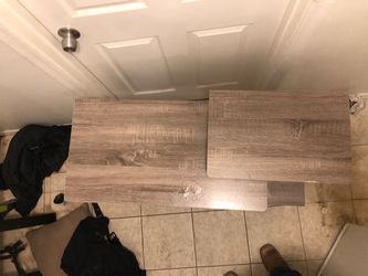 Wood and Metal TV Stand / Bench