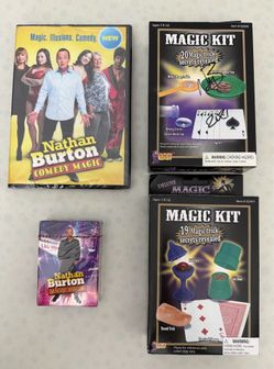New Nathan Burton Magic DVD, Cards, and 2 Magic Kits