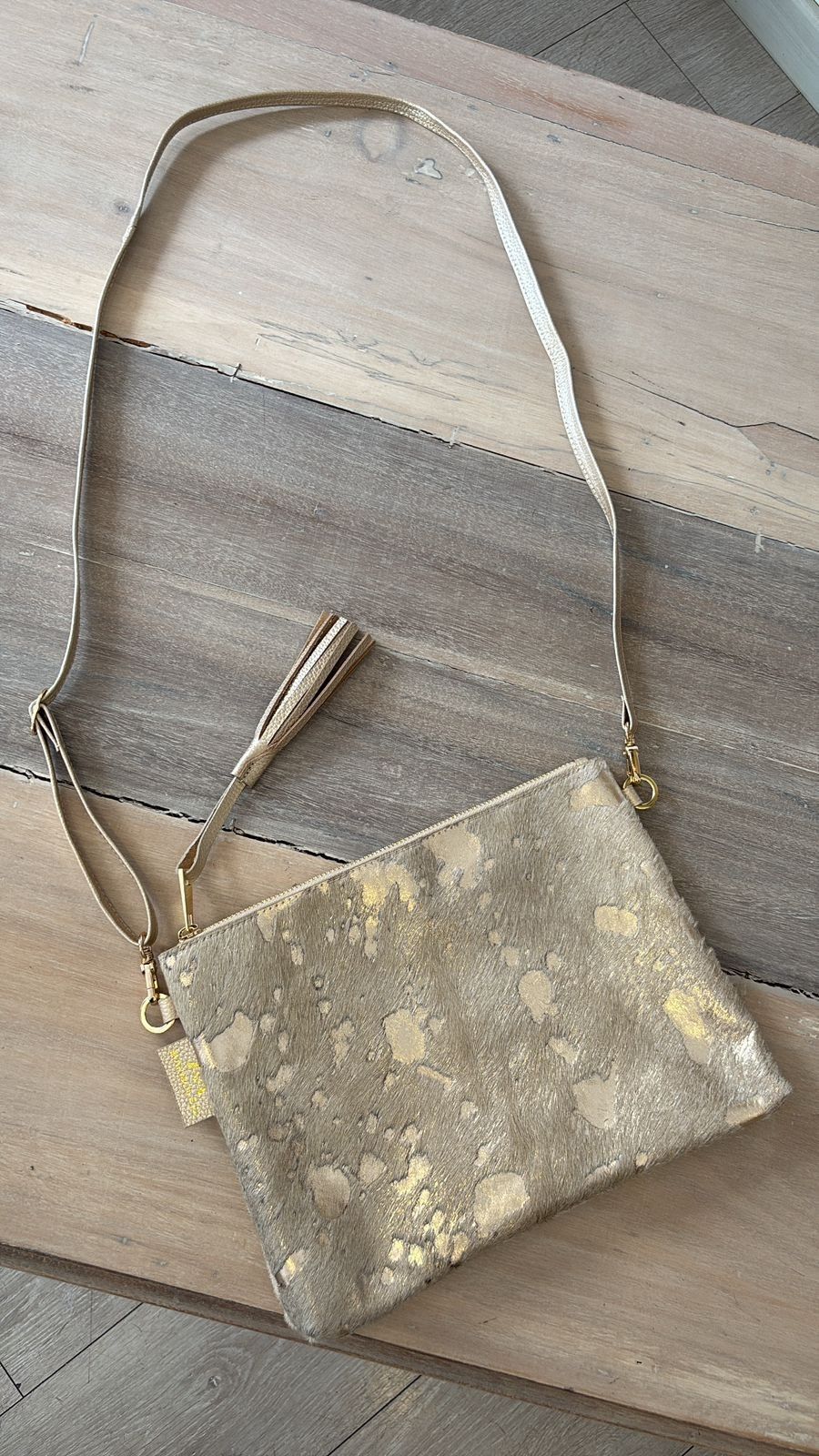 Leather Cow Fur Crossbag For Women