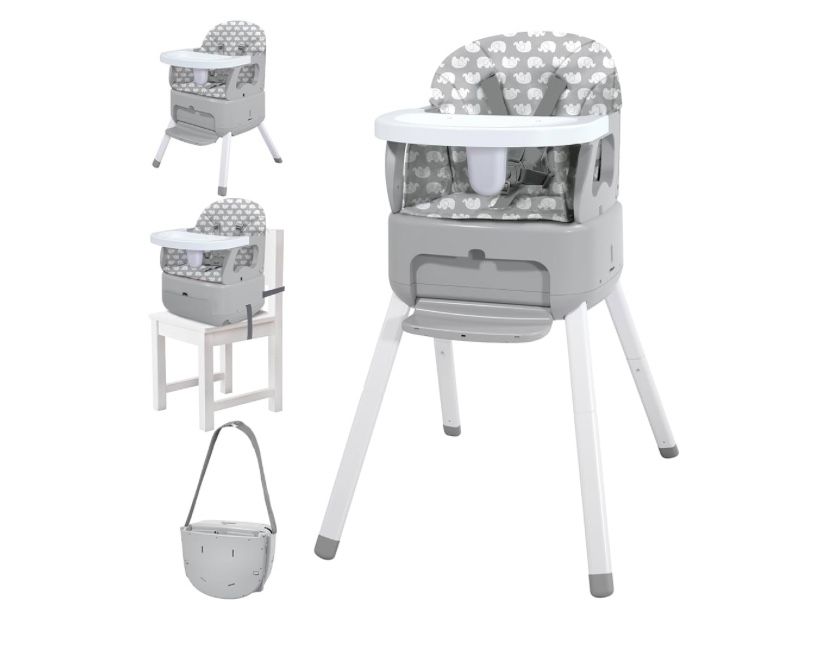 Bosedsang 4-in-1 Portable Baby Highchair (Grey)