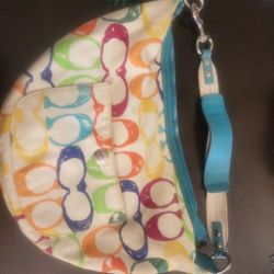  Vintage Coach Hobo Multi-Colored Bag