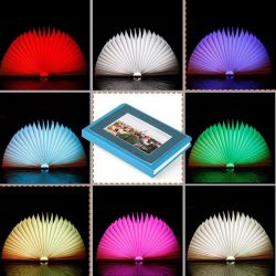 LED Book Lamp, 8 Lighting Colors, Orange Cover by Veesee (BRAND NEW)