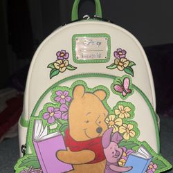 Loungefly Disney Winnie the Pooh Piglet & Pooh Bear Reading Mini Backpack
