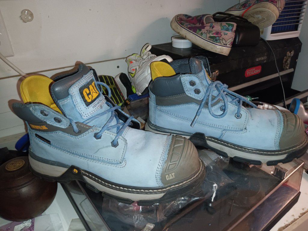 Caterpillar Womens blue  Work & Safety Boots Size 8 71558