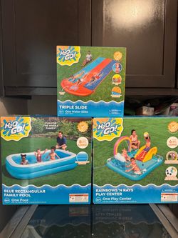Brand new water play ($20 each) or all (3) for ($50)( Cash only)(price is firm)