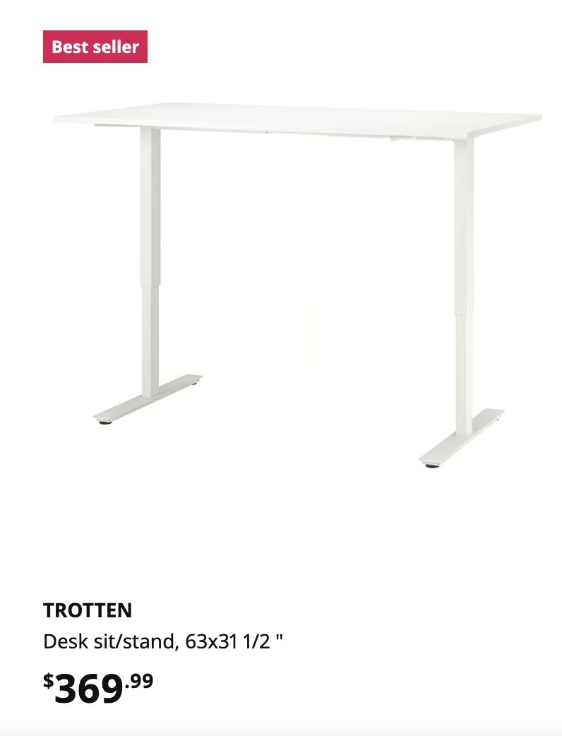 Ikea Trotten Sit-Stand Desk